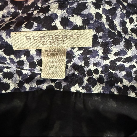Burberry Brit 100% silk printed dress size small - Picture 16 of 16
